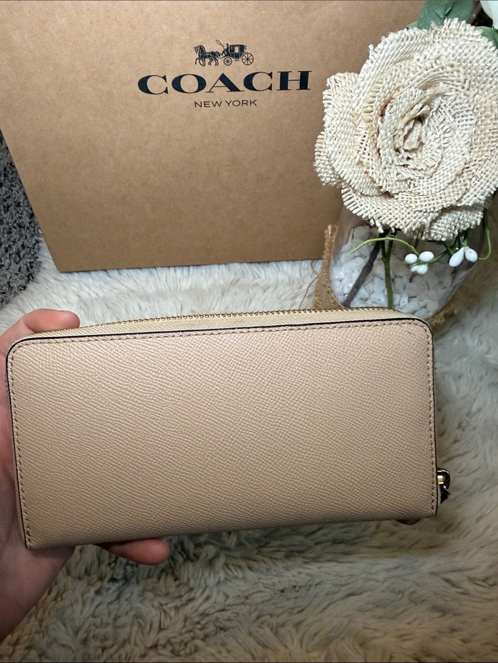 ✨ Coach Crossgrain Leather Accordion Zip Wallet✨ - Picture 3 of 14